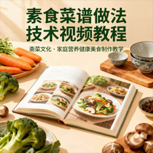 素食菜谱制作技术视频教程家庭营养健康美食教学设计素材淘宝虚拟货源,虚拟产品,虚拟资源,虚拟电商,淘宝虚拟类目,自动发货货源淘宝虚拟货源网