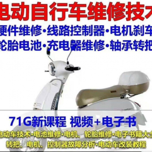 电动车维修视频自学教程零基础学习常见故障保养技术案例讲解大全淘宝虚拟货源,虚拟产品,虚拟资源,虚拟电商,淘宝虚拟类目,自动发货货源淘宝虚拟货源网