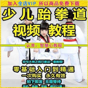 跆拳道自学教学视频跆拳道训练视频跆拳道运动教程少儿培训素材淘宝虚拟货源,虚拟产品,虚拟资源,虚拟电商,淘宝虚拟类目,自动发货货源淘宝虚拟货源网