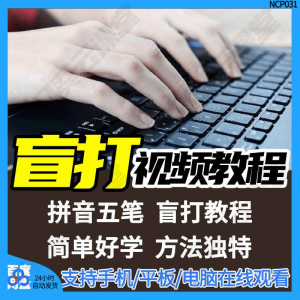 盲打不看键盘打字视频教学网课指法纠正零基础普通键盘私教版资料淘宝虚拟货源,虚拟产品,虚拟资源,虚拟电商,淘宝虚拟类目,自动发货货源淘宝虚拟货源网