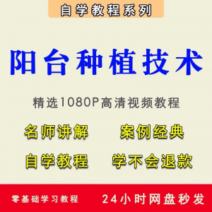 自学阳台种植蔬菜水果盆栽绿植盆景视频教程阳台科学种植技术课程淘宝虚拟货源,虚拟产品,虚拟资源,虚拟电商,淘宝虚拟类目,自动发货货源淘宝虚拟货源网